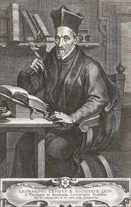 Leonardus Lessius, portret. door Peter Paul (after) Rubens