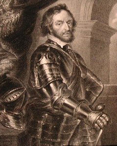 Portret van Thomas Howard (1585-1646) 2e of 14e Graaf van Arundel door Peter Paul (after) Rubens