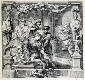 De dood van Achilles, naar Pierre Paul Rubens