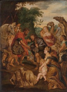 De verzoening tussen Jakob en Esau door Peter Paul Rubens (after)
