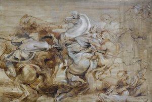 Een leeuwenjacht, ca. 1614-15 door Peter Paul Rubens