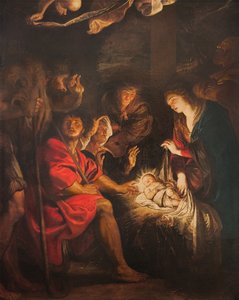 Aanbidding van de herders door Peter Paul Rubens