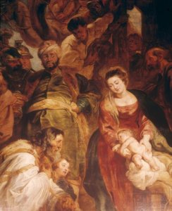 Aanbidding der koningen door Peter Paul Rubens