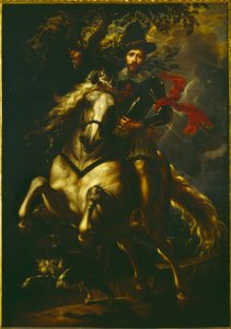 Portret van Giovanni Carlo Doria te paard door Peter Paul Rubens