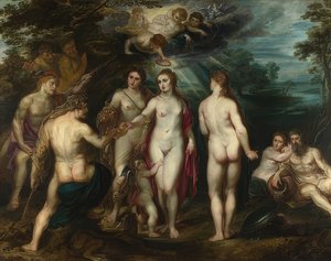 Het oordeel van Paris. Circa 1597-99