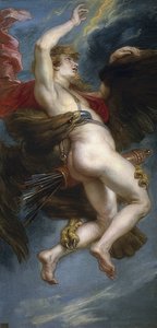 De ontvoering van Ganymedes. 1636-38 door Peter Paul Rubens