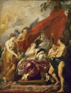 De geboorte van Lodewijk XIII door Peter Paul Rubens