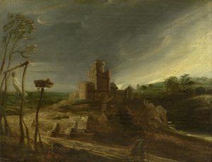 Het landschap met de galg door Peter Paul Rubens