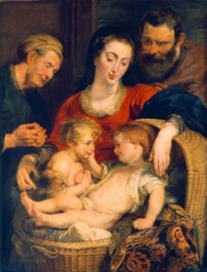 De Heilige Familie door Peter Paul Rubens