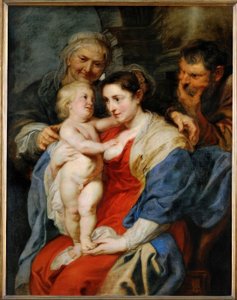 De Heilige Familie met de Heilige Anna door Peter Paul Rubens
