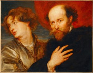 Geïdealiseerd dubbelportret van van Dyck en Rubens