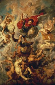Val van de engelen door Peter Paul Rubens