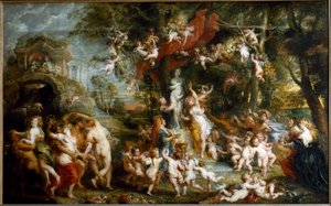 Feest van Venus door Peter Paul Rubens