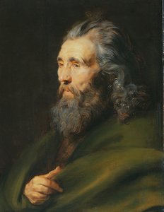 Hoofdstudie van een bebaarde man, ca. 1617