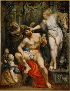 Hercules en Omphale door Peter Paul Rubens