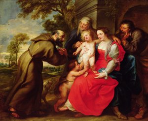 Heilige Familie met St. Franciscus, c.1625