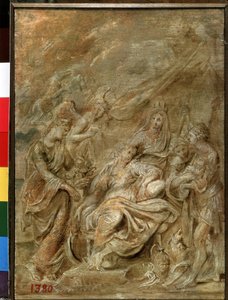 De geboorte van de dauphin Lodewijk XIII door Peter Paul Rubens