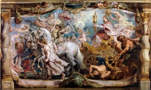 De triomf van de kerk door Peter Paul Rubens