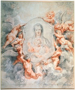 Madonna aanbeden door engelen Madonna della Vallicella, 1608 door Peter Paul Rubens
