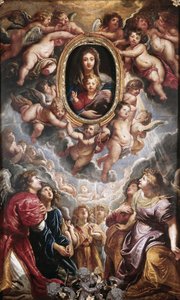Madonna della Vallicella, 1606-1608 door Peter Paul Rubens
