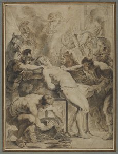 Martelaarschap van Sint Laurentius, 1550 door Peter Paul Rubens