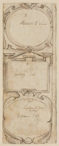 Ornamentale lijsten (verso van Schepping van de dieren), ca. 1610 door Peter Paul Rubens