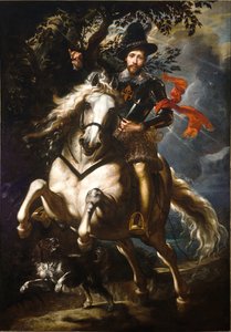 Portret van Giò Carlo Doria te paard door Peter Paul Rubens