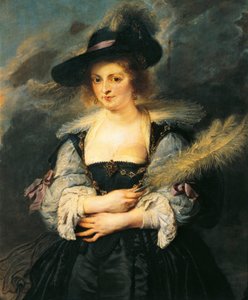 Portret van Helene Fourment (detail) door Peter Paul Rubens