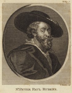 Portret van Peter Paul Rubens door Peter Paul Rubens