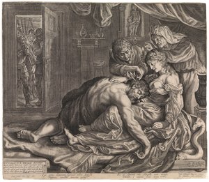 Simson en Delila door Peter Paul Rubens