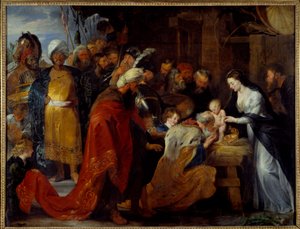 De Aanbidding der Wijzen door Peter Paul Rubens