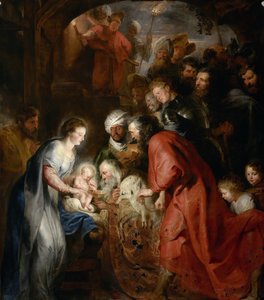 De Aanbidding der Wijzen, ca. 1619 door Peter Paul Rubens