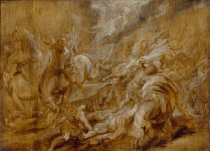 De Bekering van St. Paulus, ca. 1616-1620 door Peter Paul Rubens