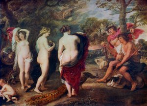 Het oordeel van Parijs, circa 1635-1638, 1912 door Peter Paul Rubens