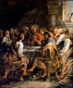 Het Laatste Avondmaal, c1630-1631 door Peter Paul Rubens