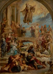 De wonderen van Franciscus van Paola door Peter Paul Rubens