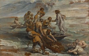 De Wonderbaarlijke Visvangst, 1618-1619 door Peter Paul Rubens