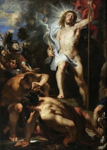 De Opstanding van Christus (centraal paneel), 1611-1612 door Peter Paul Rubens