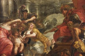Het Rubens plafond, Banqueting House, Whitehall, ca. 1629-34 door Peter Paul Rubens