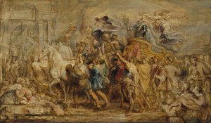 De triomf van Hendrik IV, ca. 1630 door Peter Paul Rubens