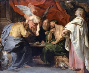 De vier evangelisten door Peter Paul Rubens