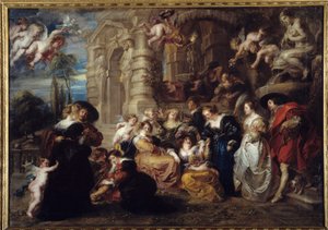 De tuin van de liefde door Peter Paul Rubens