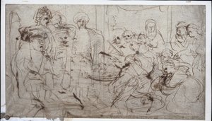 Tomyris met het hoofd van Cyrus, ca. 1637-1638 door Peter Paul Rubens