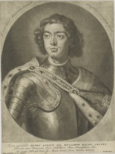 Portret van keizer Peter I de Grote 1672-1725