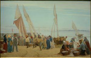 Ochtend bij Hornbaek. De Vissers Komen aan Land door Peder Severin Krøyer