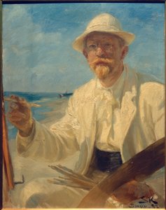 Zelfportret van de kunstenaar door Peder Severin Krøyer