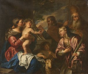 Het mystieke huwelijk van St. Catharina door Peter Thys