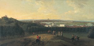 Londen vanuit Greenwich Park, 1718 door Peter Tillemans