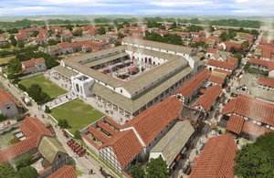 Het forum van Silchester vanuit het noordwesten
