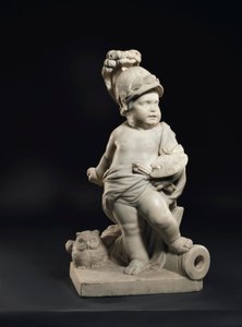 Putto die de kunsten en wetenschappen vertegenwoordigt door Peter Van Den Branden